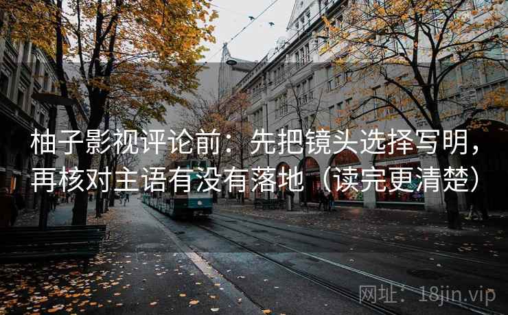 柚子影视评论前：先把镜头选择写明，再核对主语有没有落地（读完更清楚）
