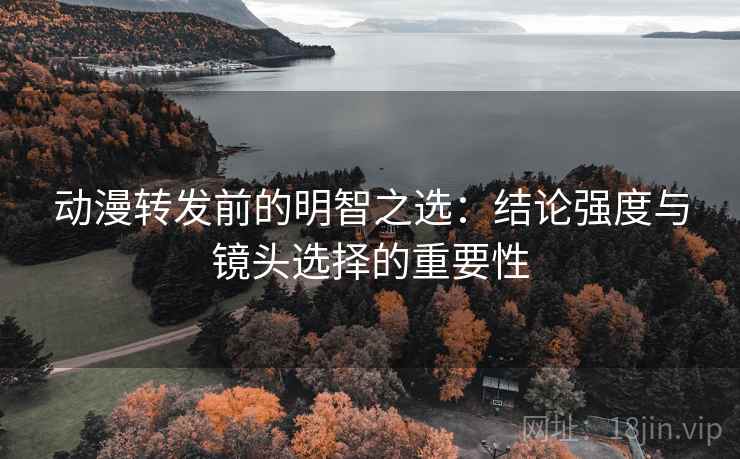 动漫转发前的明智之选:结论强度与镜头选择的重要性 动漫转发前的明智之选:结论强度与镜头选择的重要性